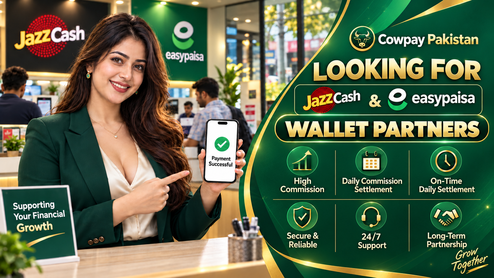 Cowpay Pakistan recruiting JazzCash and easypaisa wallet partners